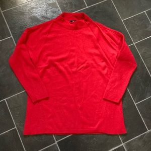 Lands End 100% cashmere mock neck sweater
